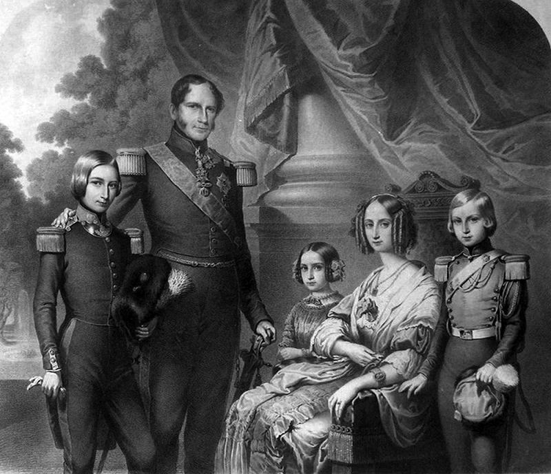 Léopold Ier de Belgique et sa famille - par Charles Baugniet